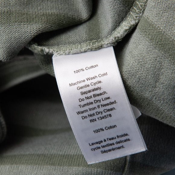 Vineyard Vines Stripe Knit Dress Long Sleeve 100% Cotton Midi Green Size XS - Picture 4 of 5